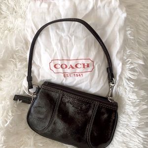 Classic vintage plum purple wristlet never used